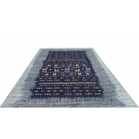 Tappeto Siva Pakistan grigio bianco 210x292