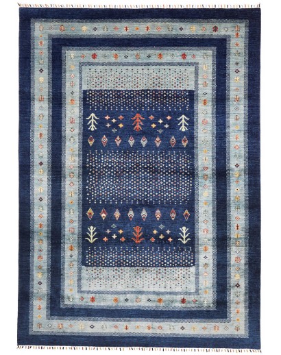 Tappeto Siva Pakistan beige azzurro 209x294