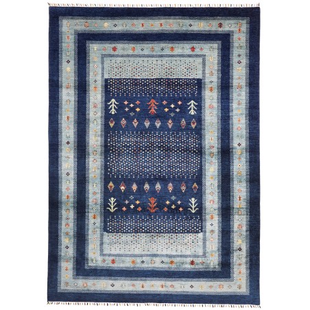 Tappeto Siva Pakistan beige azzurro 209x294