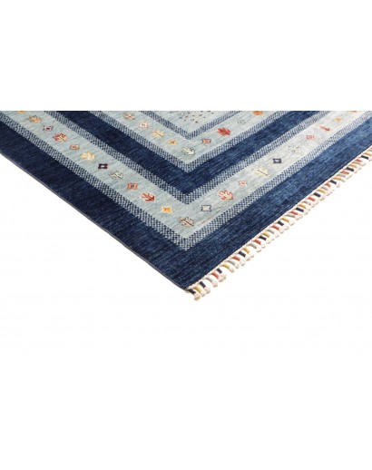 Tappeto Siva Pakistan beige azzurro 209x294