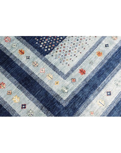 Tappeto Siva Pakistan beige azzurro 209x294