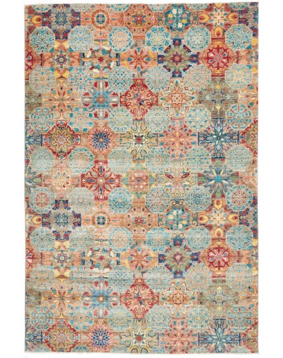Tappeto Shahi Fine Pakistan marrone azzurro 199x295