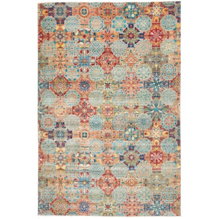 Tappeto Shahi Fine Pakistan marrone azzurro 199x295