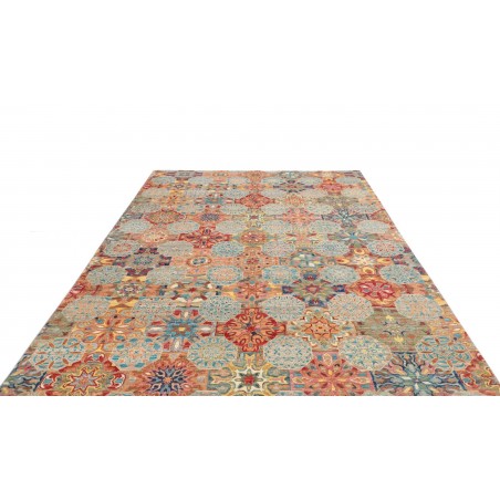 Tappeto Shahi Fine Pakistan marrone azzurro 199x295