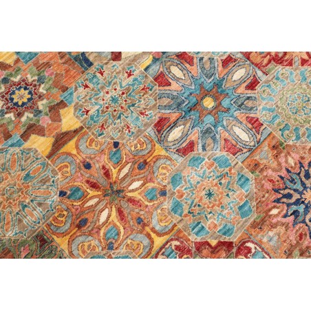 Tappeto Shahi Fine Pakistan marrone azzurro 199x295