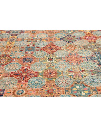 Tappeto Shahi Fine Pakistan marrone azzurro 199x295