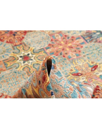 Tappeto Shahi Fine Pakistan marrone azzurro 199x295