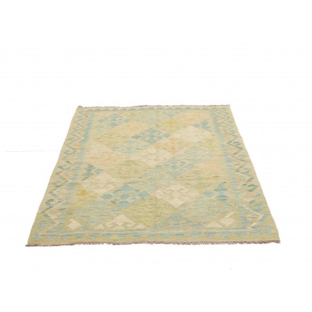 Tappeto Kilim Afghanistan marrone verde 108x157