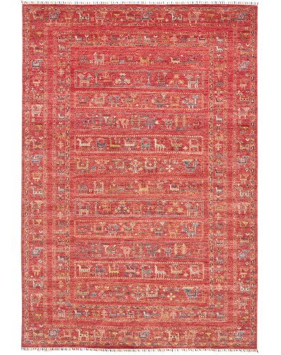 Tappeto Rubin Pakistan rosso giallo 202x297