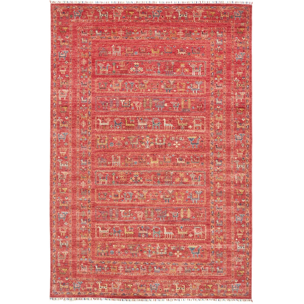 Tappeto Rubin Pakistan rosso giallo 202x297