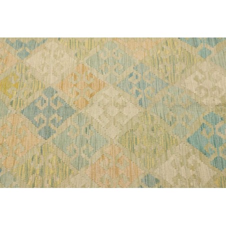 Tappeto Kilim Afghanistan marrone verde 108x157