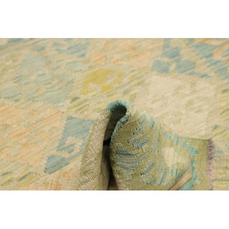 Tappeto Kilim Afghanistan marrone verde 108x157