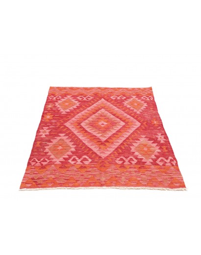 Tappeto Kilim Afghanistan rosso marrone 107x160
