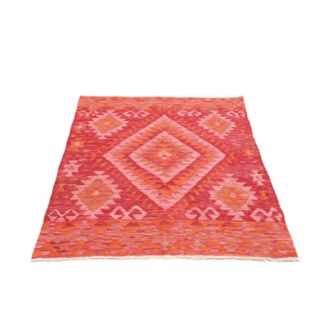 Tappeto Kilim Afghanistan rosso marrone 107x160