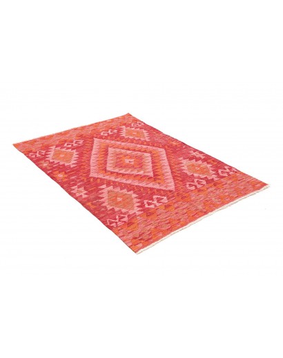 Tappeto Kilim Afghanistan rosso marrone 107x160