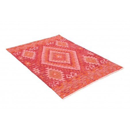 Tappeto Kilim Afghanistan rosso marrone 107x160