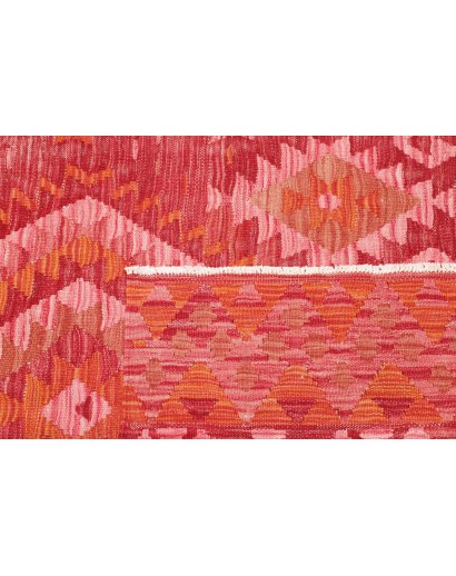 Tappeto Kilim Afghanistan rosso marrone 107x160