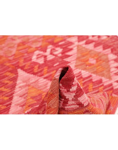 Tappeto Kilim Afghanistan rosso marrone 107x160