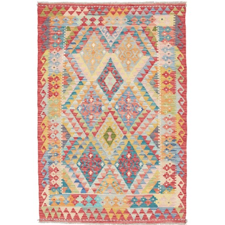 Tappeto Kilim Afghanistan marrone 100x147