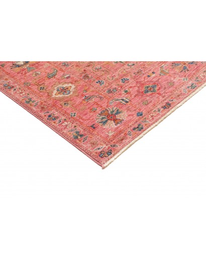 Tappeto Kazak Fine Pakistan arancione azzurro 205x293