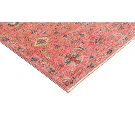 Tappeto Kazak Fine Pakistan arancione azzurro 205x293