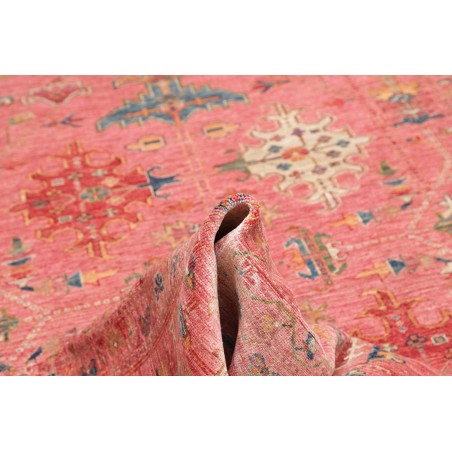 Tappeto Kazak Fine Pakistan arancione azzurro 205x293