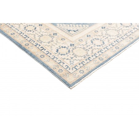 Tappeto Kazak Afghanistan bianco azzurro 185x266