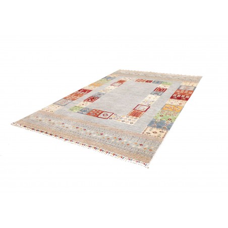 Tappeto Siva Pakistan bianco marrone 207x297
