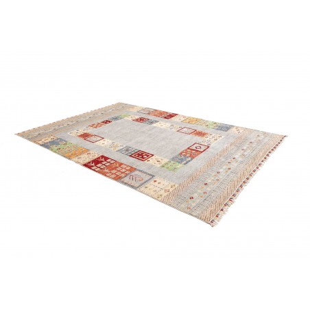 Tappeto Siva Pakistan bianco marrone 207x297