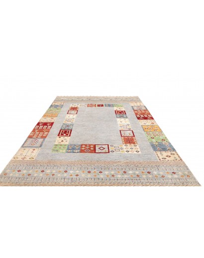 Tappeto Siva Pakistan bianco marrone 207x297