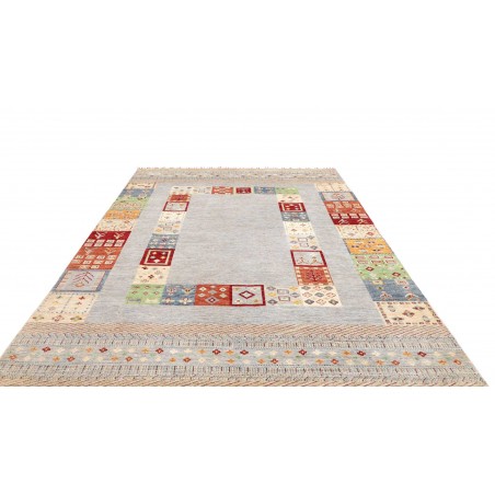 Tappeto Siva Pakistan bianco marrone 207x297