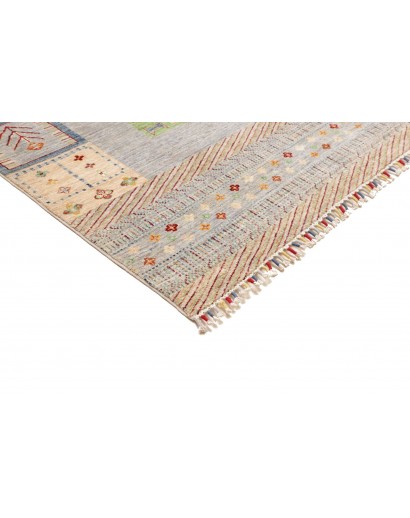 Tappeto Siva Pakistan bianco marrone 207x297