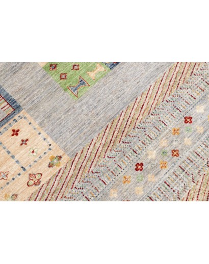 Tappeto Siva Pakistan bianco marrone 207x297