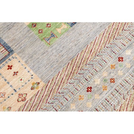 Tappeto Siva Pakistan bianco marrone 207x297