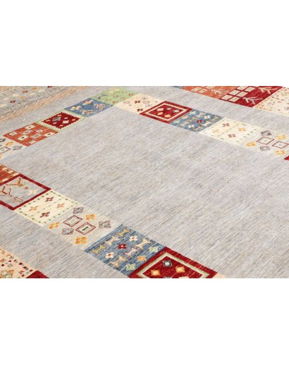 Tappeto Siva Pakistan bianco marrone 207x297