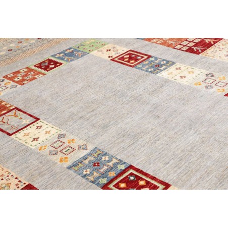 Tappeto Siva Pakistan bianco marrone 207x297