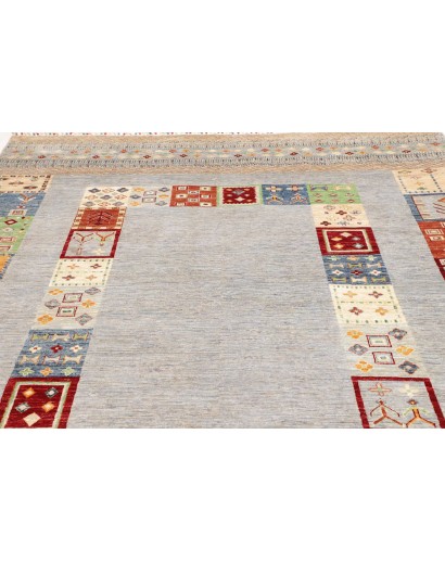 Tappeto Siva Pakistan bianco marrone 207x297