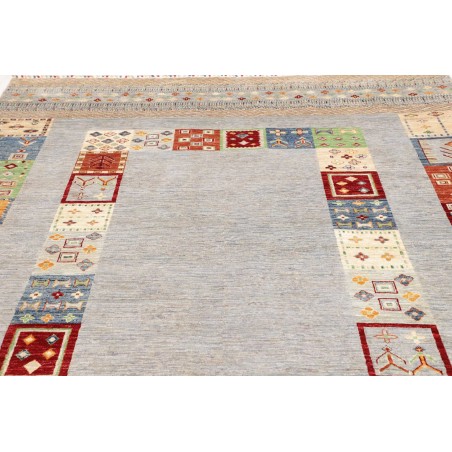Tappeto Siva Pakistan bianco marrone 207x297