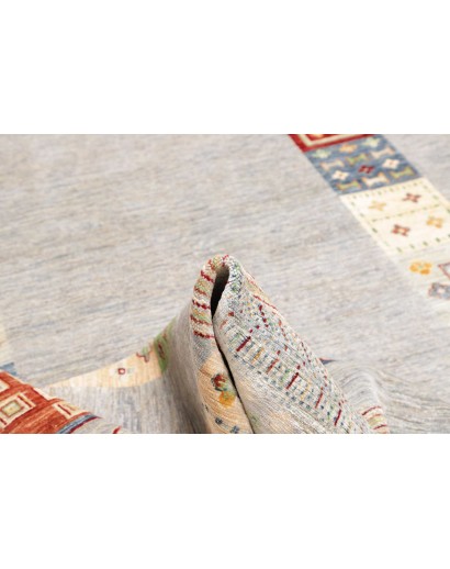 Tappeto Siva Pakistan bianco marrone 207x297