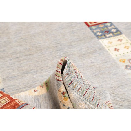 Tappeto Siva Pakistan bianco marrone 207x297