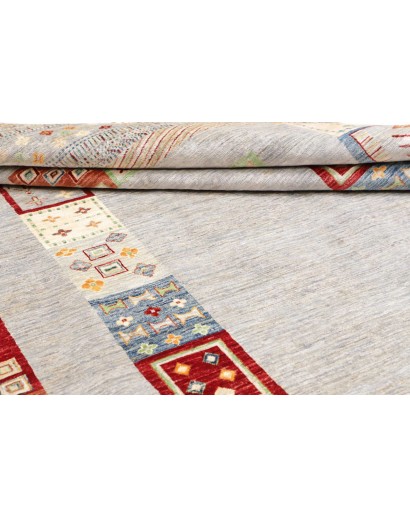 Tappeto Siva Pakistan bianco marrone 207x297
