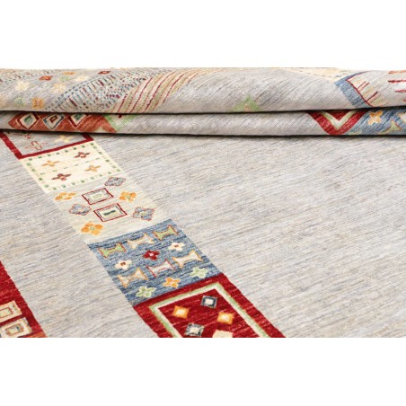 Tappeto Siva Pakistan bianco marrone 207x297