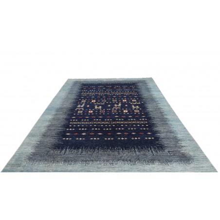 Tappeto Siva Pakistan grigio bianco 206x294