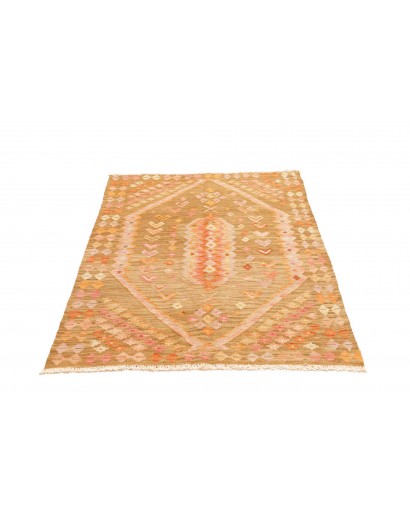 Tappeto Kilim Afghanistan marrone arancione 105x151