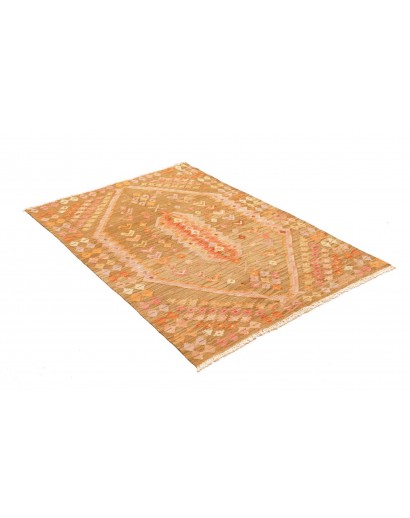 Tappeto Kilim Afghanistan marrone arancione 105x151