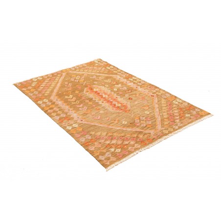 Tappeto Kilim Afghanistan marrone arancione 105x151