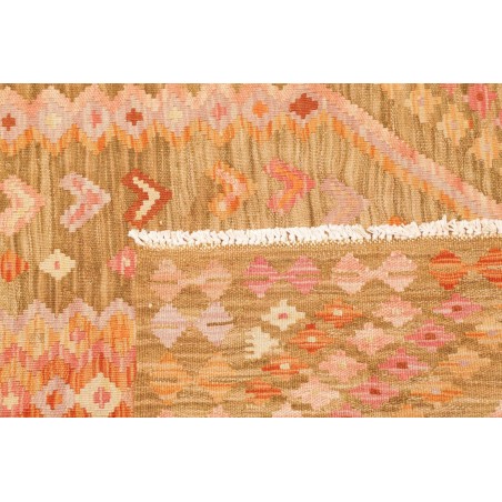 Tappeto Kilim Afghanistan marrone arancione 105x151