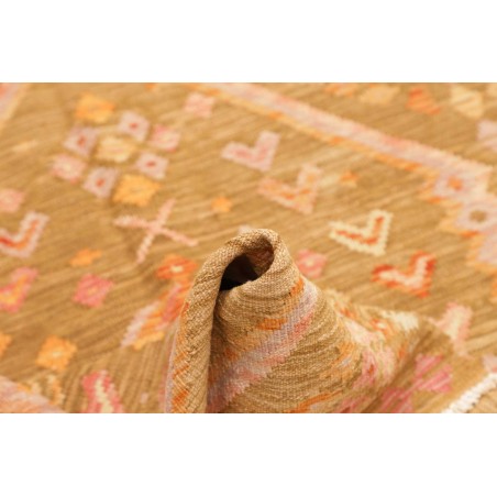 Tappeto Kilim Afghanistan marrone arancione 105x151