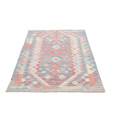 Tappeto Kilim Afghanistan beige azzurro 104x153