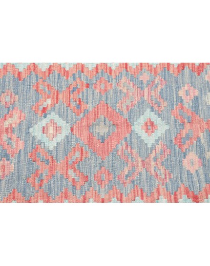 Tappeto Kilim Afghanistan beige azzurro 104x153